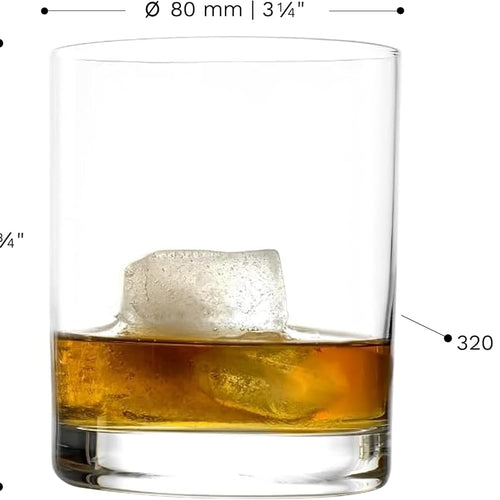 Whiskey Glas inkl. Wunschgravur | Hochwertiges Kristallglas, 320ml