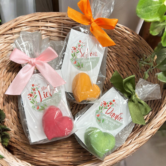 Naturseifen Herzerl ROSE | Handgesiedet und süß Verpackt