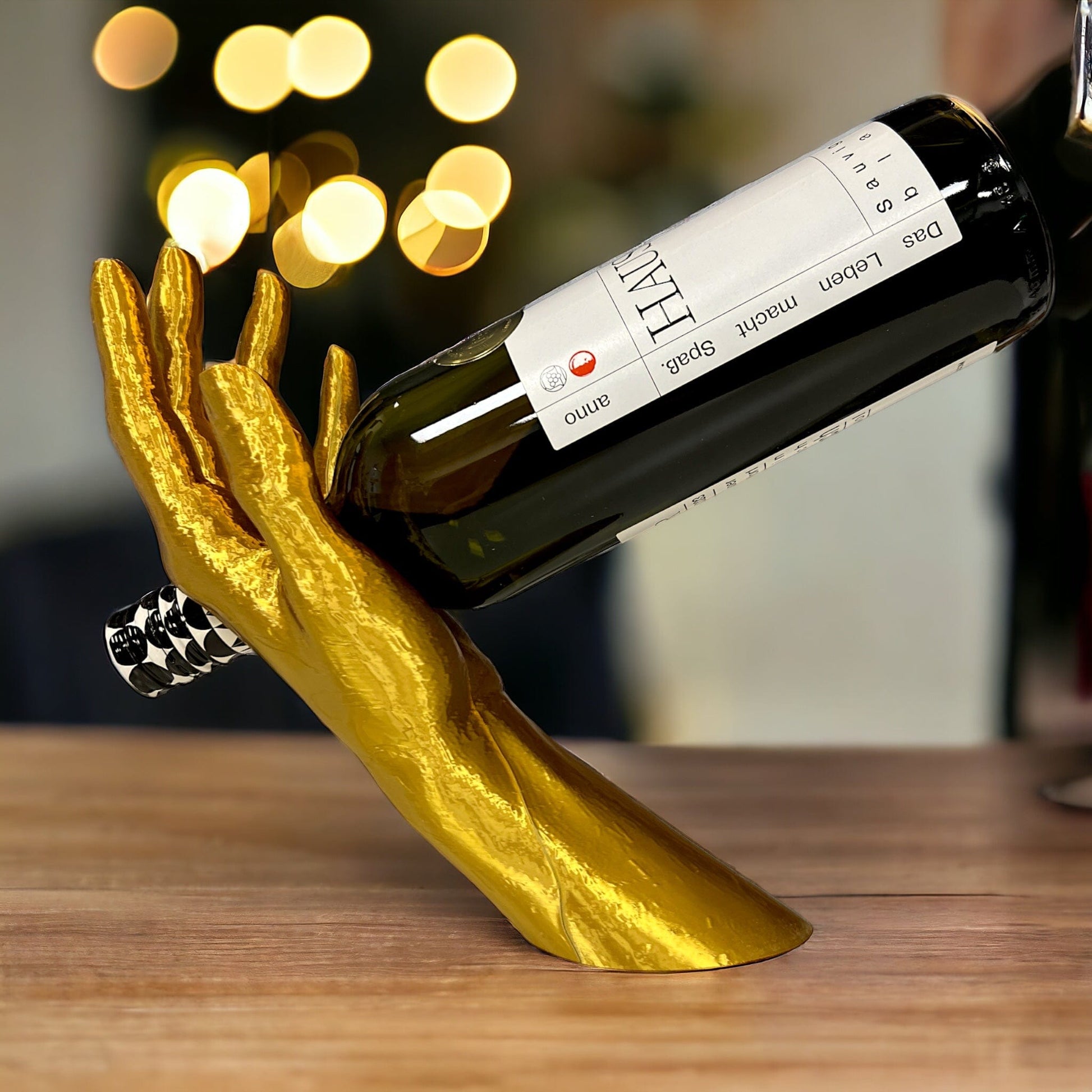 Selbst-balancierende Weinhalter 
