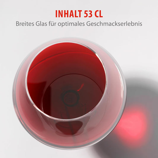 Gravierbares Weinglas im klassischen Design mit Wunschgravur – ideal für Gastronomie, Hochzeiten oder als Geschenk, 500 ml, spülmaschinenfest