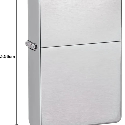 Zippo Sturmfeuerzeug mit Wunschgravur | Chrom gebürstet inkl. Original Zippo Verpackung