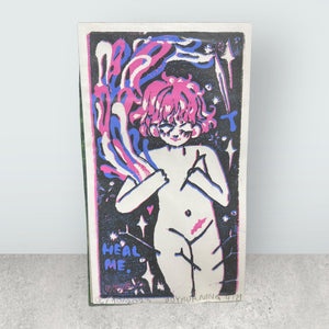 Original 15.5x27cm Linoldruck von BoyBurning | Kunst in Zeichen der Toleranz LGTBQ Prints BoyBurning oesterreich handgemachte geschenke in wien