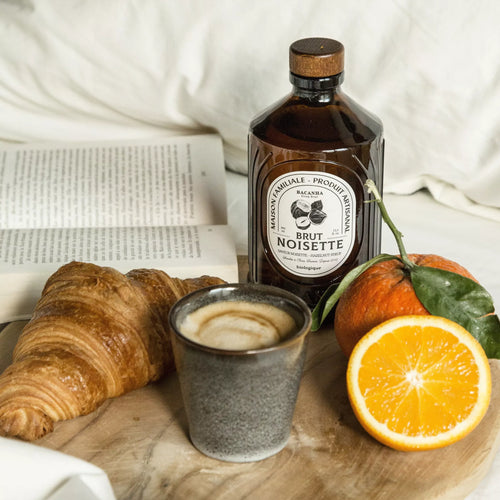 Bio Haselnuss Sirup – Sirop Brut Noisette von Bacanha, 400 ml, handgefertigter Bio-Sirup aus Frankreich, ideal für Kaffee & Desserts