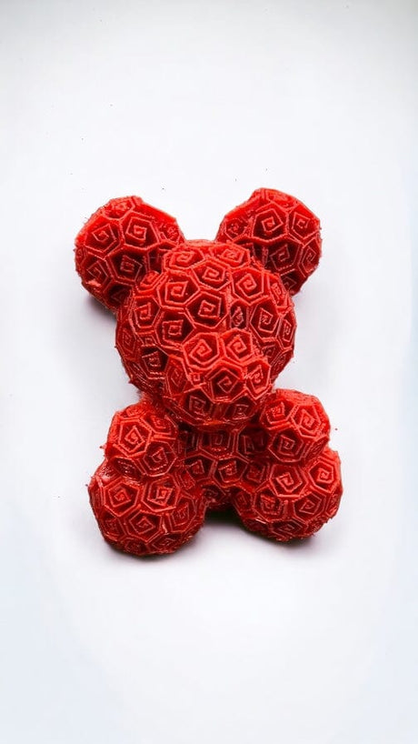 Rosenbär | Charmanter 3D-Druck Dreizack | 3D Druck oesterreich handgemachte geschenke in wien