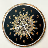 Kunst Galerie Colorie Wanduhr | Einzigartige Dot Art Uhr