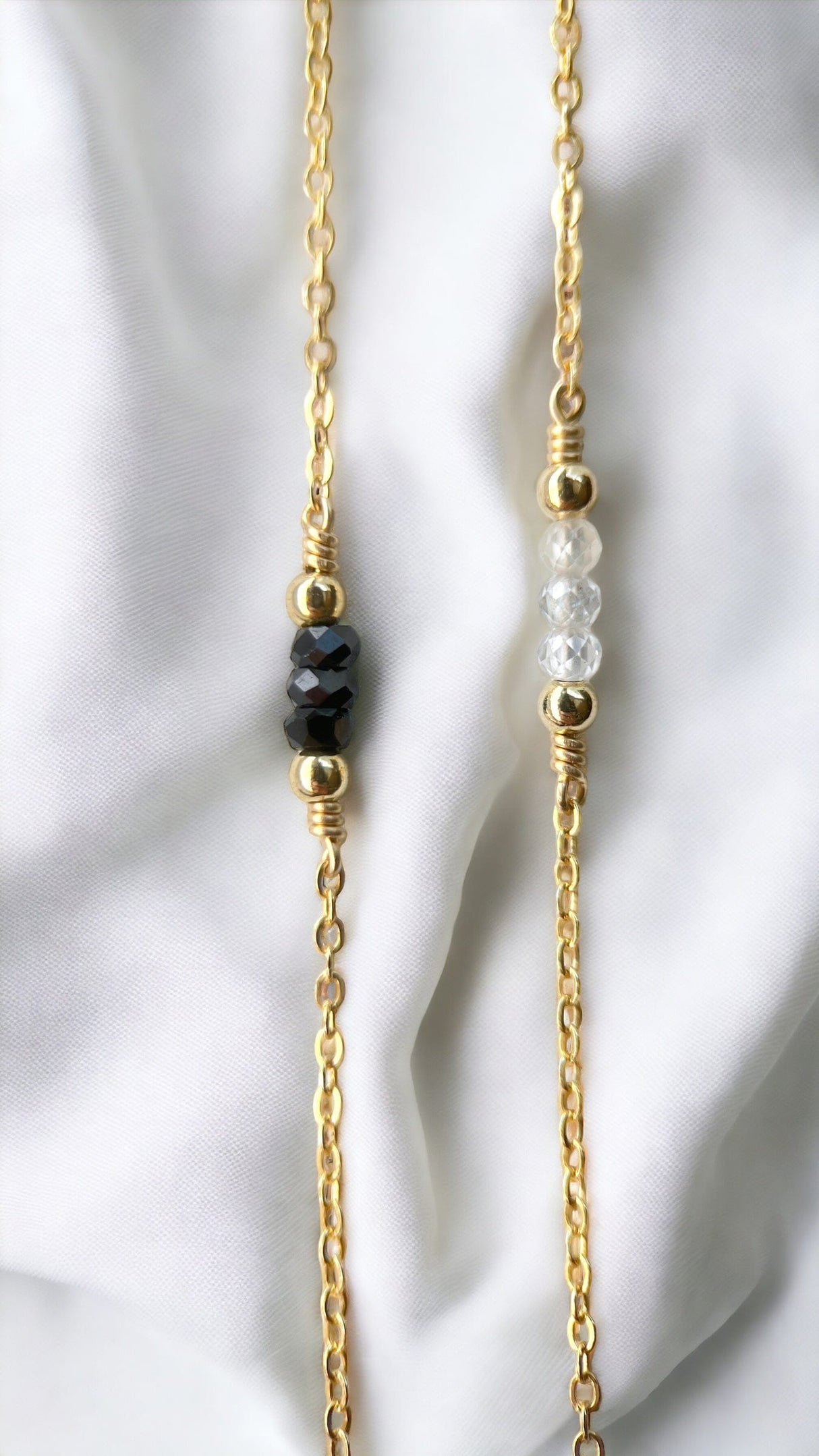 Feine Armkette Spinell | Edelsteine & 14K Solidvergoldung Schmuck Necklessary oesterreich handgemachte geschenke in wien