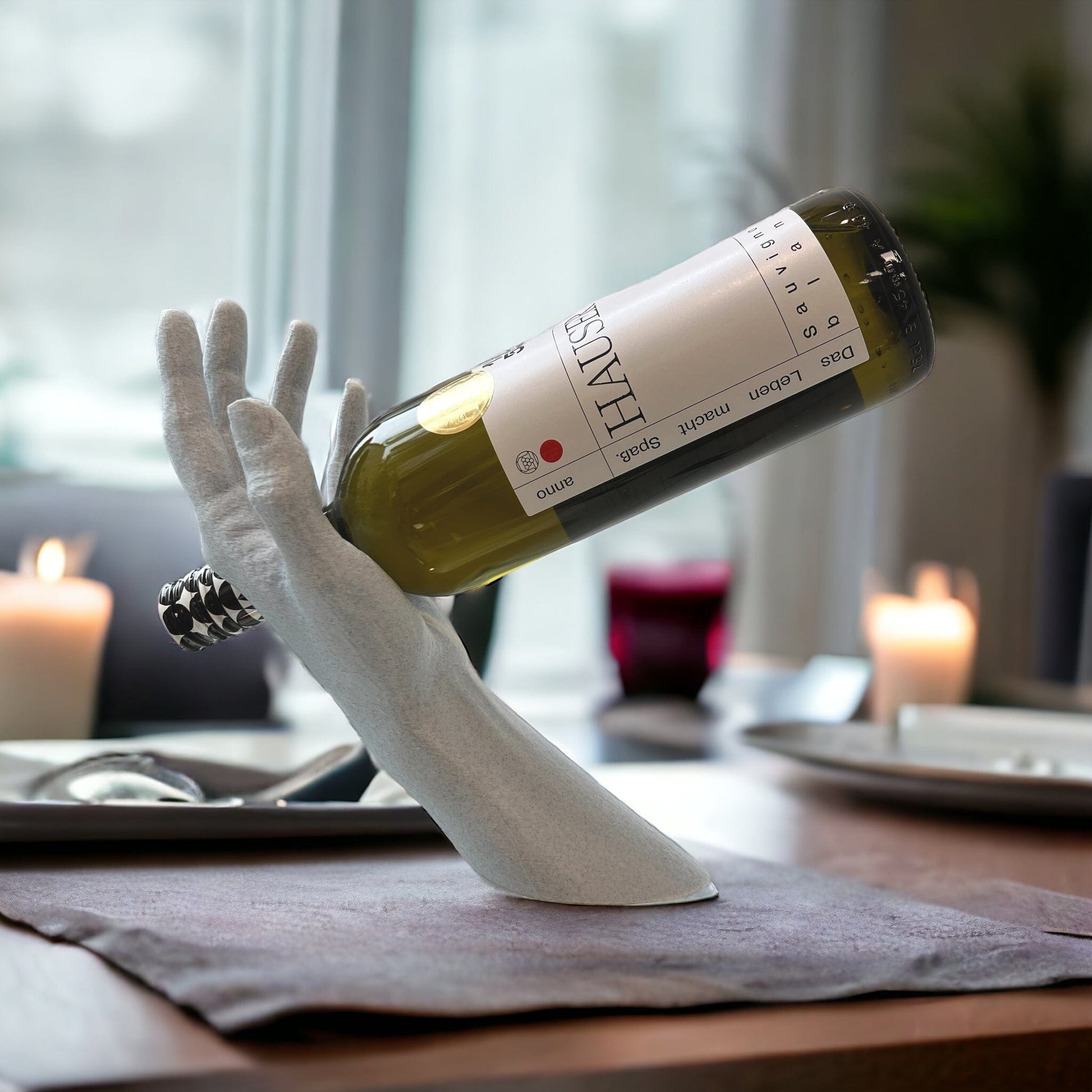 Selbst-balancierende Weinhalter 