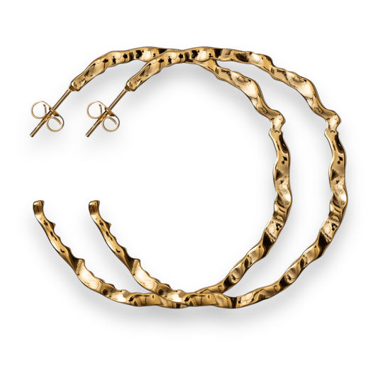 Wellen-Kreolen | Elegante Kreolen inspiriert von den sanften Wellen des Meeres