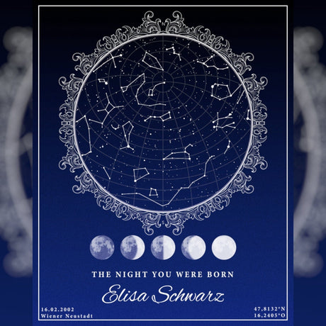 Stargazer | Dein individueller Sternenhimmel Kunst & Prints Dreizack oesterreich handgemachte geschenke in wien