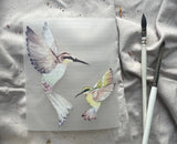 MiniDei Design Bügelbild-Set, wähle dein Lieblingstier (Huhnfamilie, Otter, Hasen, Kolibris, Wal, Elefanten u.a.), 9,5x10cm, hochwertige DTF-Bügelbilder, handgezeichnet, langlebig.