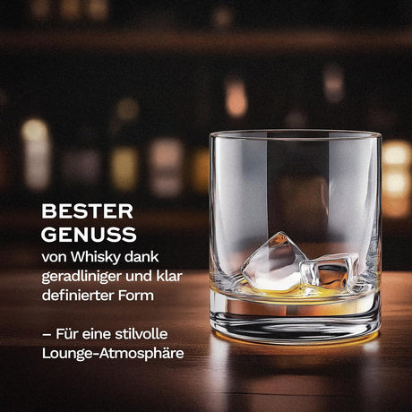Whiskey Glas inkl. Wunschgravur | Hochwertiges Kristallglas, 320ml