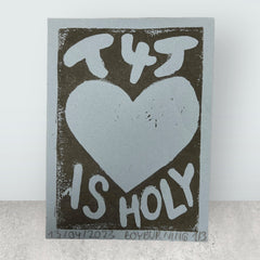 Original A4 Linoldruck von BoyBurning | Kunst in Zeichen der Toleranz