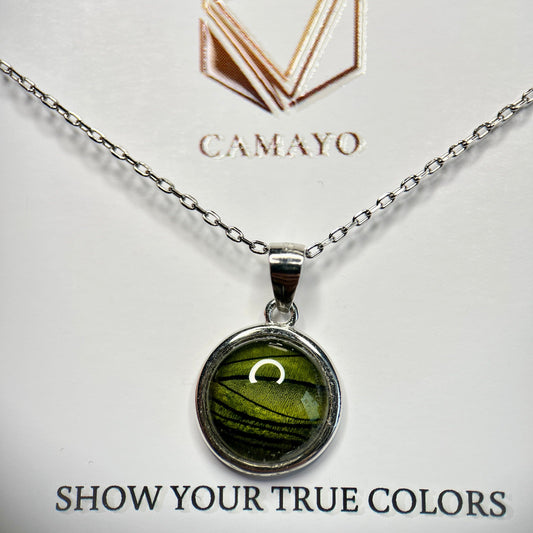 Handgemalte Halskette | Unikat Sterling Silber Schmuck Camayo Fluidarts oesterreich handgemachte geschenke in wien