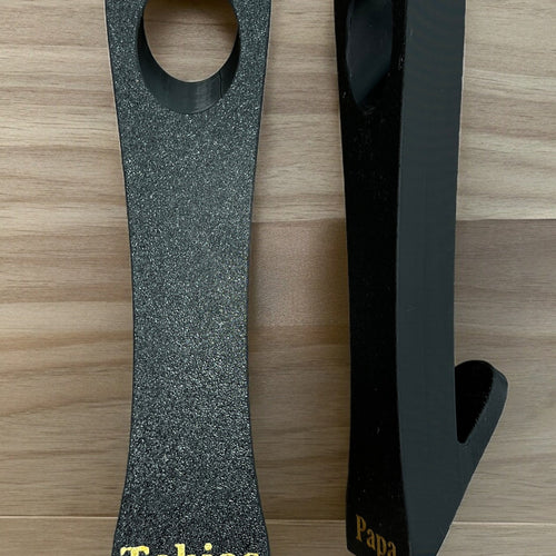 Flaschenhalter personalisiert mit Name | Selbstbalancierend Home Decor Dreizack | 3D Druck oesterreich handgemachte geschenke in wien