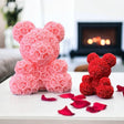Bär umhüllt von Rosen | Einzigartige 3D Figur Home Decor Dreizack | 3D Druck oesterreich handgemachte geschenke in wien