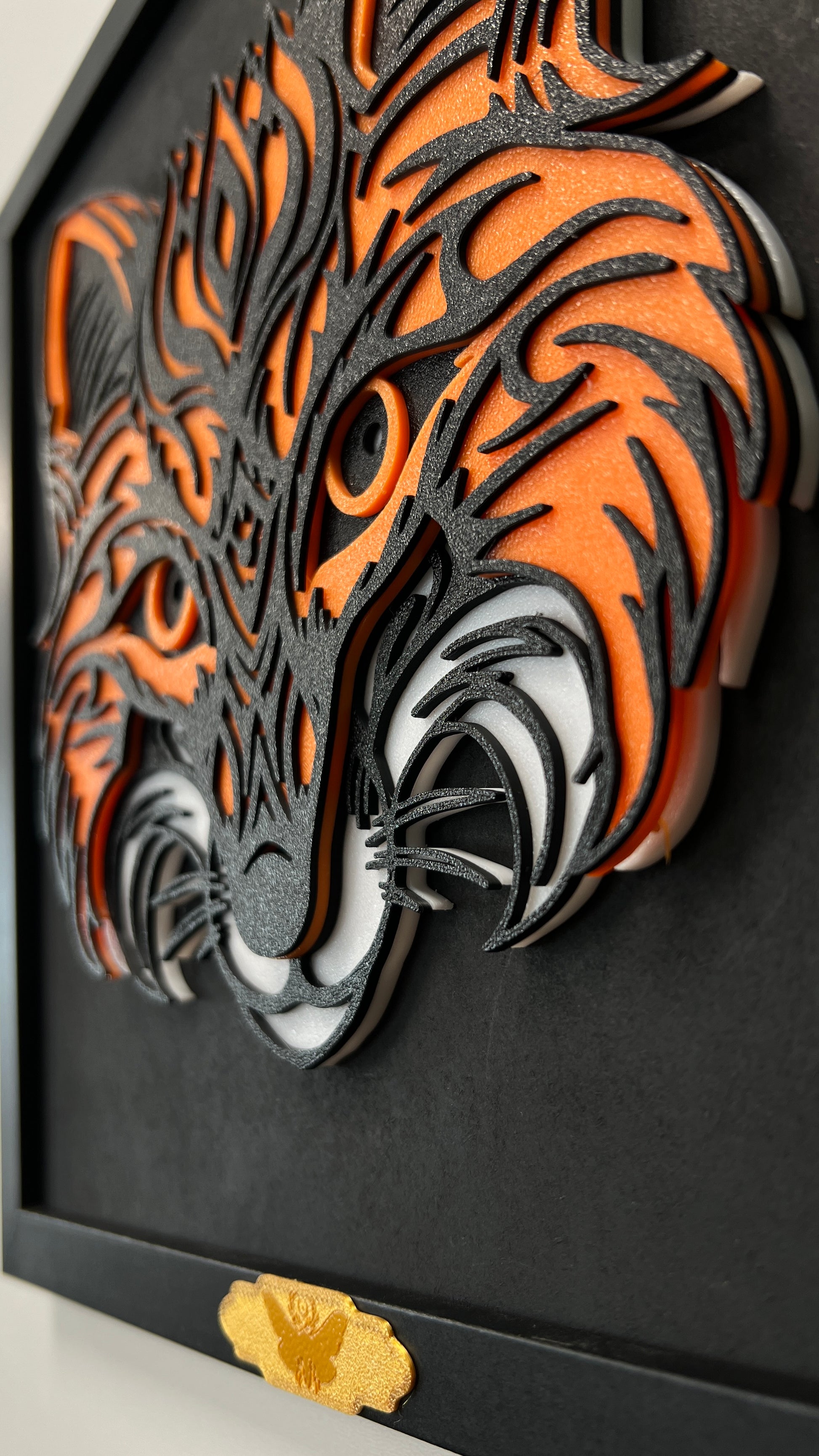 Fuchs im Holzrahmen | Layered Art & 3D-Druck