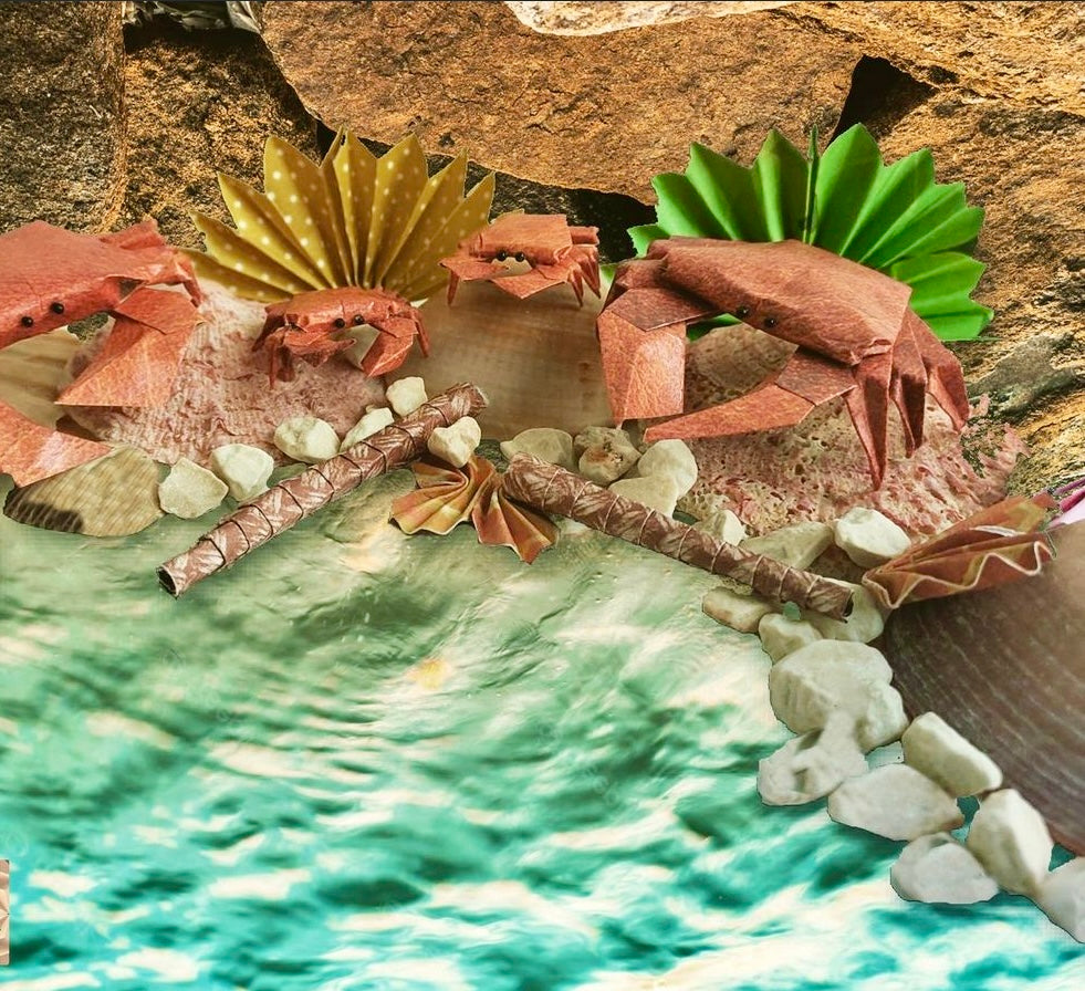 Origami-Miniaturwelten von Künstlerhände | Welten zum Aufstellen oder -hängen