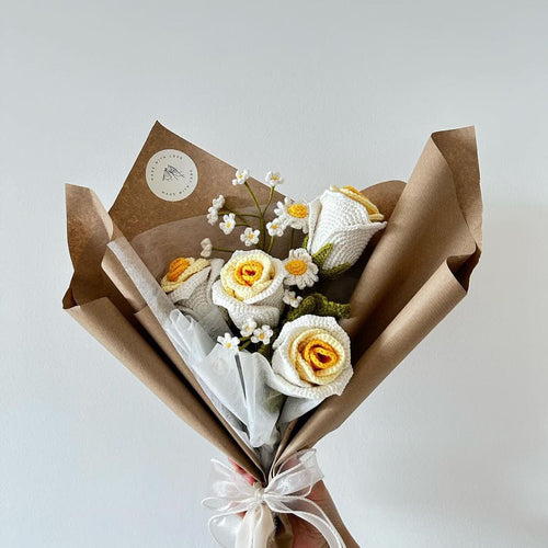 Clara | Handgehäkeltes Blumenbouquet Heimgarten LändleHäkel oesterreich handgemachte geschenke in wien