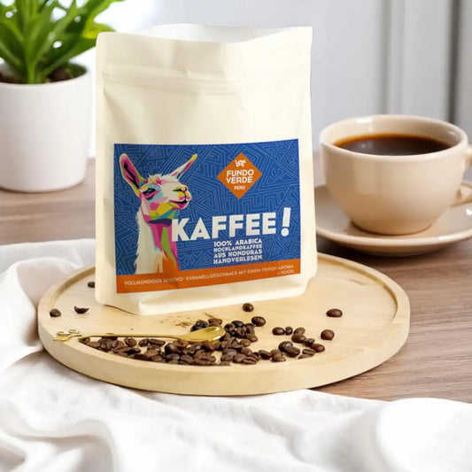Arabica Hochlandkaffee von Fundo Verde – handverlesen aus Honduras, 500 g, mit vollmundigem Schoko-Karamellgeschmack, schonend geröstet.