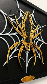 Nephila Aurum - Radnetzspinne | 3D-Artworks von Nocterra Kunst & Prints Nocterra oesterreich handgemachte geschenke in wien