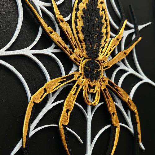 Nephila Aurum - Radnetzspinne | 3D-Artworks von Nocterra Kunst & Prints Nocterra oesterreich handgemachte geschenke in wien