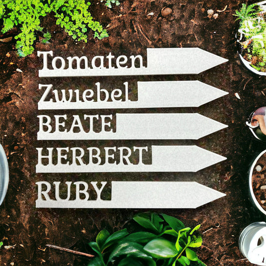 Individuelle Namensschilder für deine Pflanzen & Kräuter Personalisiert & Individuell Dreizack | 3D Druck oesterreich handgemachte geschenke in wien