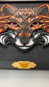 Fuchs im Holzrahmen | Layered Art & 3D-Druck
