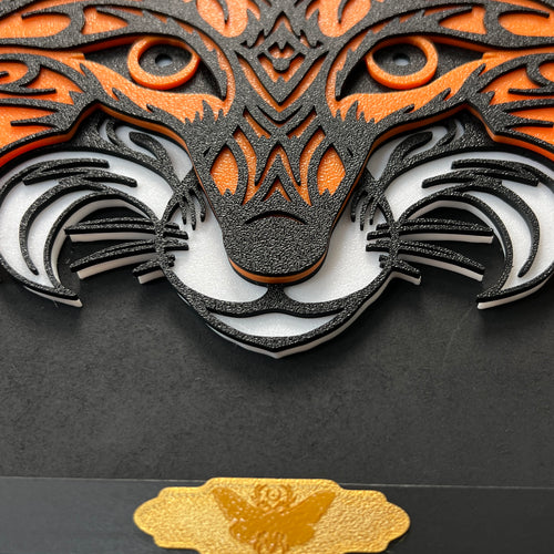 Fuchs im Holzrahmen | Layered Art & 3D-Druck