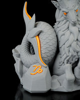 Capricorn-Figur (Steinbock) aus 3D-Druck, stilvoll und minimalistisch, mit Sternbild auf der Unterseite. Nachhaltig aus PLA (Maisstärke), in zwei Größen und Farbvarianten. Perfekt für Steinbock-Geborene (22. Dezember – 19. Januar).
