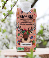 Mé-Mé Vitalisante Bio-Eistee | Matcha-Grüntee mit weißem Pfirsich & Birkensaft – 330 ml nachhaltige Verpackung Frankreich
