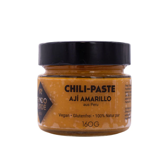 Aji Amarillo Chilipaste im Glas von Fundo Verde – vegan, peruanisch, 100 % Natur