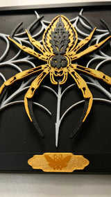 Nephila Aurum - Radnetzspinne | 3D-Artworks von Nocterra Kunst & Prints Nocterra oesterreich handgemachte geschenke in wien