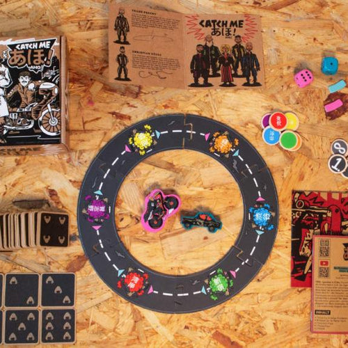 Detailansicht Catch Me あほ! Aho! – Boxillustration und Komponenten im 1980er Bōsōzoku-Stil