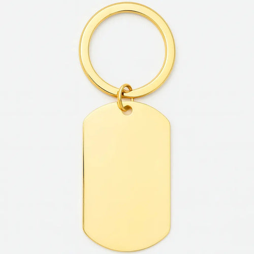 Dogtag Schlüsselanhänger mit Wunschgravur | Gold & Silber