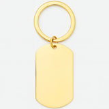 Dogtag Schlüsselanhänger mit Wunschgravur | Gold & Silber