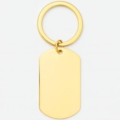 Dogtag Schlüsselanhänger mit Wunschgravur | Gold & Silber
