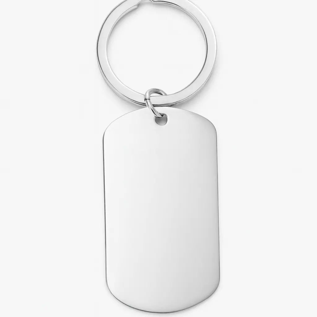Dogtag Schlüsselanhänger mit Wunschgravur | Gold & Silber