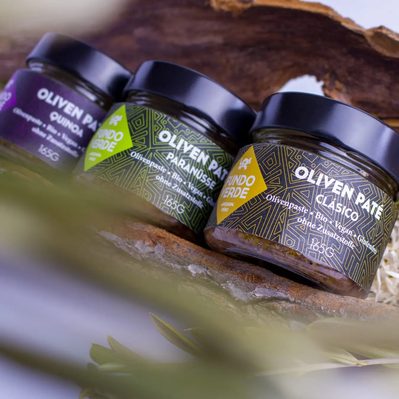 Olivenpaste Paranüsse mit Criolla-Oliven und Paranüssen aus Peru – Gourmet-Feinkost-Aufstrich von Fundo Verde