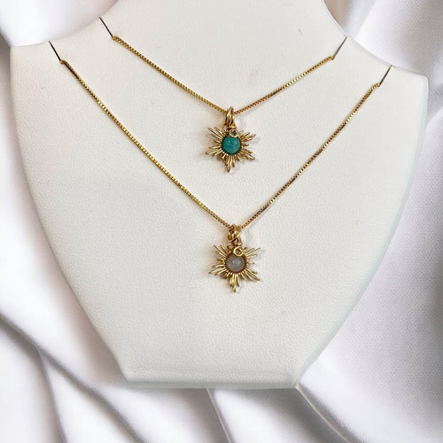 Traumsonne Labradorit | Edelsteine & 14K Solidvergoldung Schmuck Necklessary oesterreich handgemachte geschenke in wien