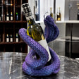 Flaschenhalter „Hebi-Doshi“: 3D-Druck Kobra, 27 cm hoch, 20 cm breit, passend für Wein, Whiskey, Rum und mehr. Nachhaltig aus PLA, Wunschfarbe oder handbemalt, produziert in Wien.