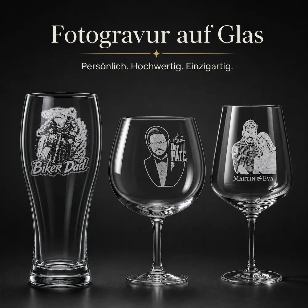 Fotogravur auf Glas Wien