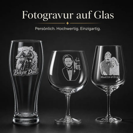 Fotogravur auf Glas Wien
