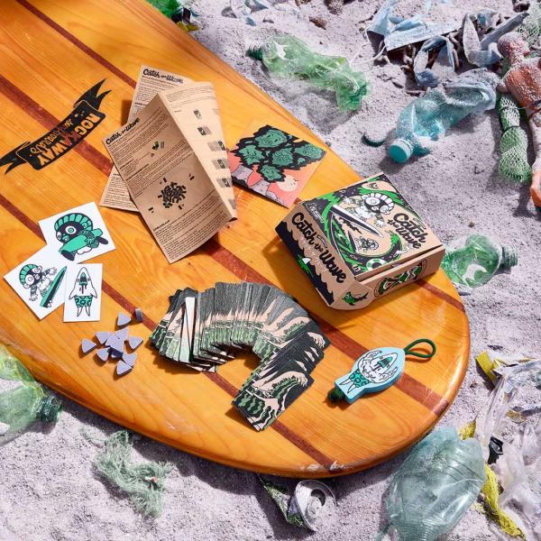 Gedächtniswerk Kartenspiel Catch the Wave – kraftpapier Karten & Surfer Thema