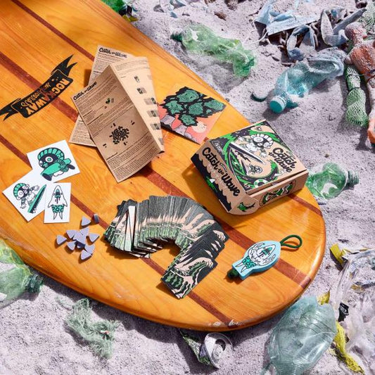 Gedächtniswerk Kartenspiel Catch the Wave – kraftpapier Karten & Surfer Thema
