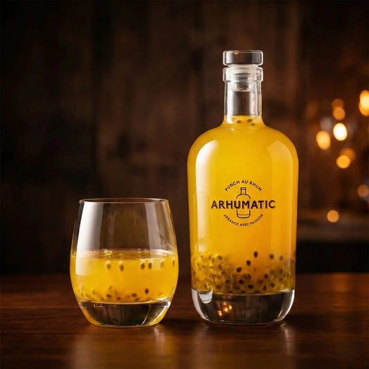 Arhumatic Rhum Essence Maracuja-Vanille – Premium Rhum Likör 29%, tropisch-fruchtig, 0,7 L Flasche, natürliche Zutaten