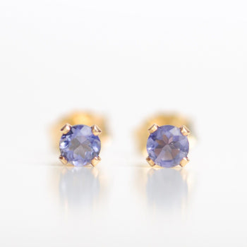 Ohrstecker Iolith | Edelsteine & 14K Solidvergoldung Schmuck Necklessary oesterreich handgemachte geschenke in wien