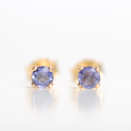 Ohrstecker Iolith | Edelsteine & 14K Solidvergoldung Schmuck Necklessary oesterreich handgemachte geschenke in wien