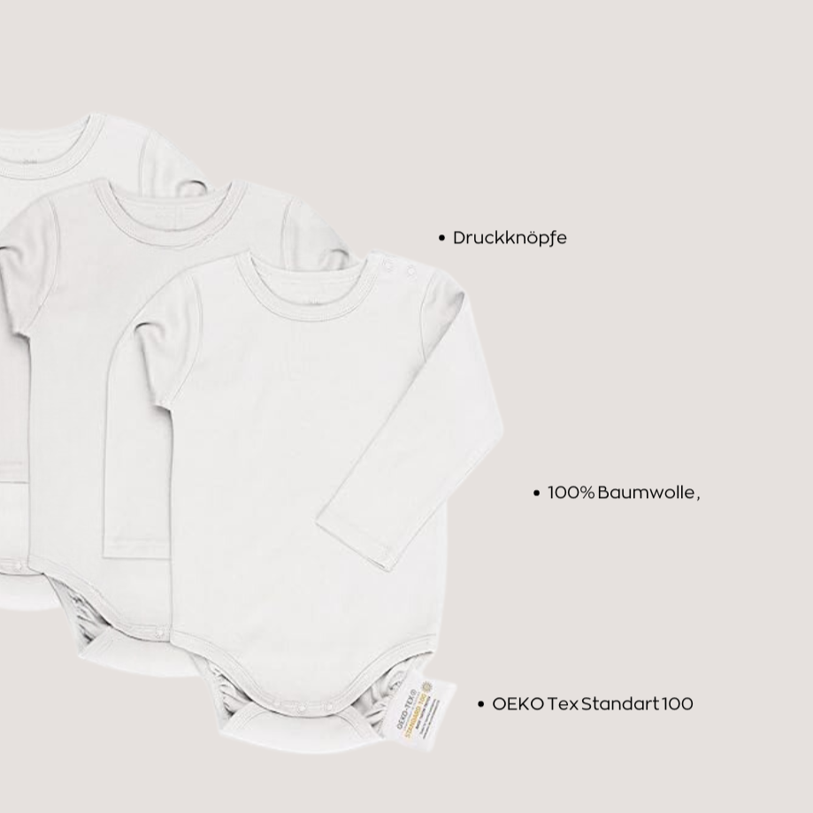Baby Body "Elefanten Familie" | 100% Baumwolle, liebevoll illustriert