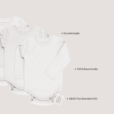 Baby Body "Wal" | 100% Baumwolle, liebevoll illustriert