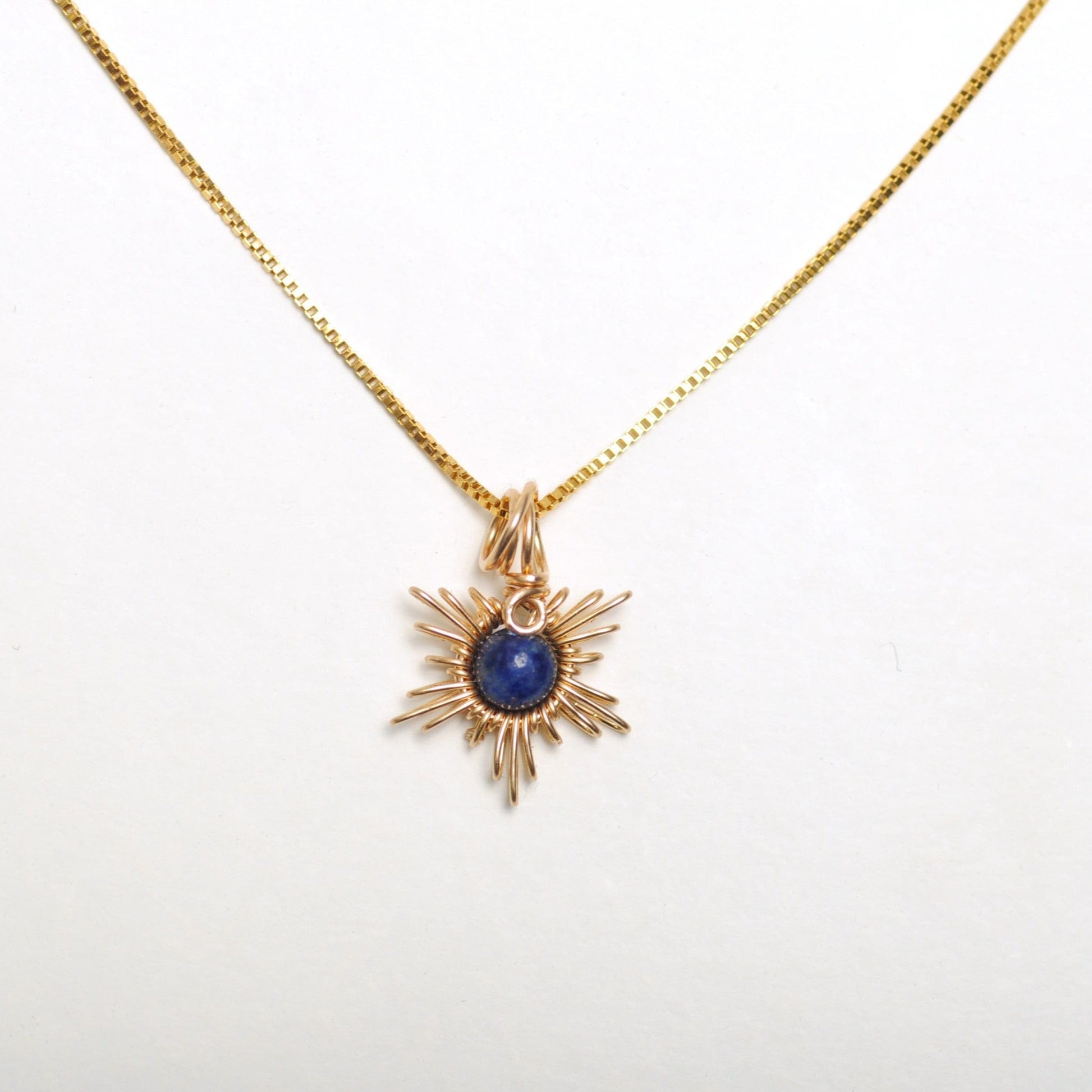Traumsonne Lapis Lazuli | Edelsteine & 14K Solidvergoldung Schmuck Necklessary oesterreich handgemachte geschenke in wien